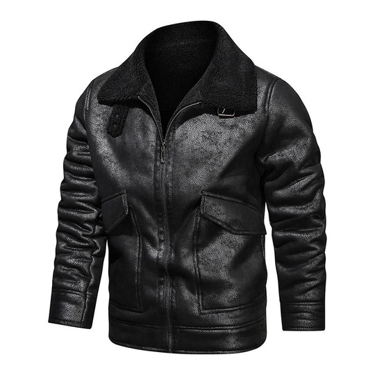 Herren jacke mit warmem Fleeceinnenfutter und praktischen Taschen EB