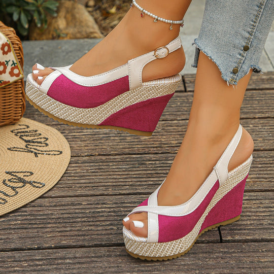 Damen Wedge Sandalen EB
