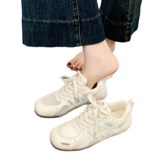 Damen Sportliche Sneakers mit atmungsaktiver Mesh-Oberfläche und stoßdämpfender Sohle EB