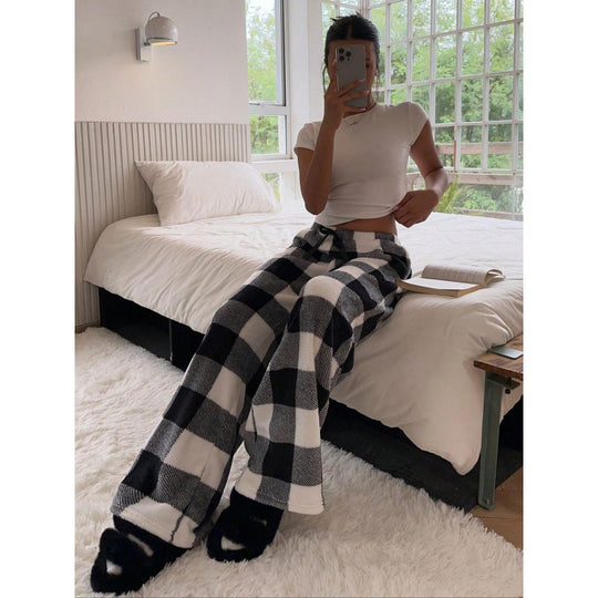 Damen Bequeme Hosen mit Leopardenmuster EB