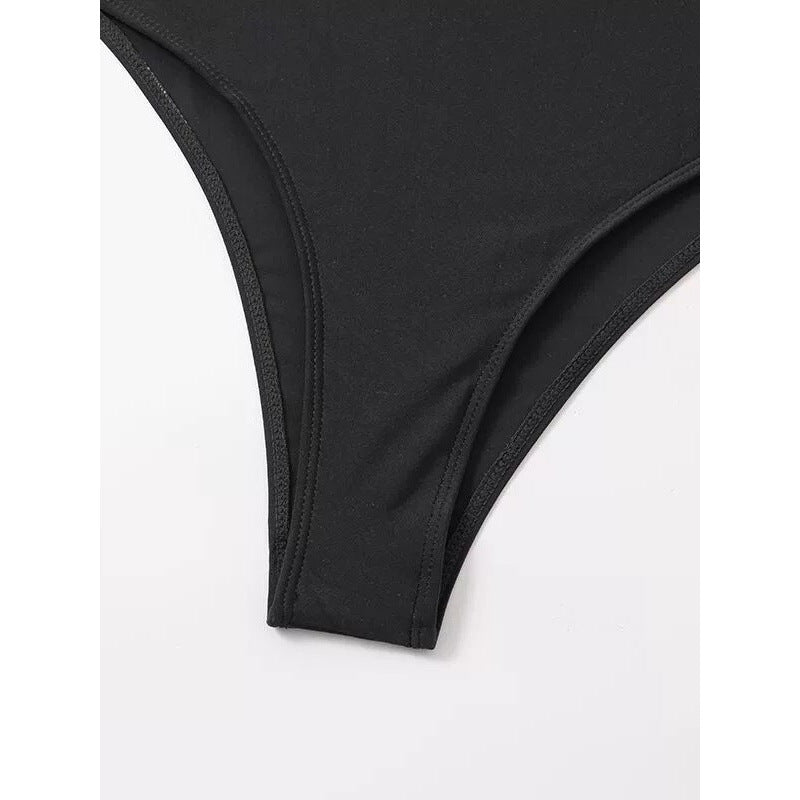 Damen Einteiler Badeanzug mit eleganten Überwurf-Details EB