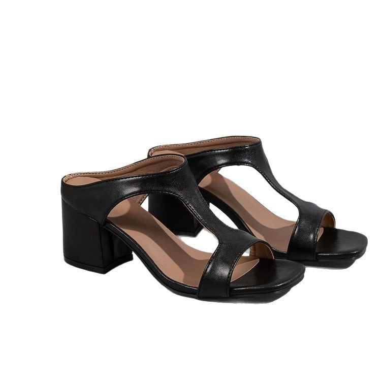 Damen Komfortable Sandalen mit elegantem Blockabsatz EB