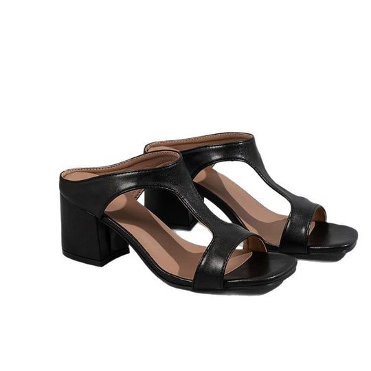 Damen Komfortable Sandalen mit elegantem Blockabsatz EB