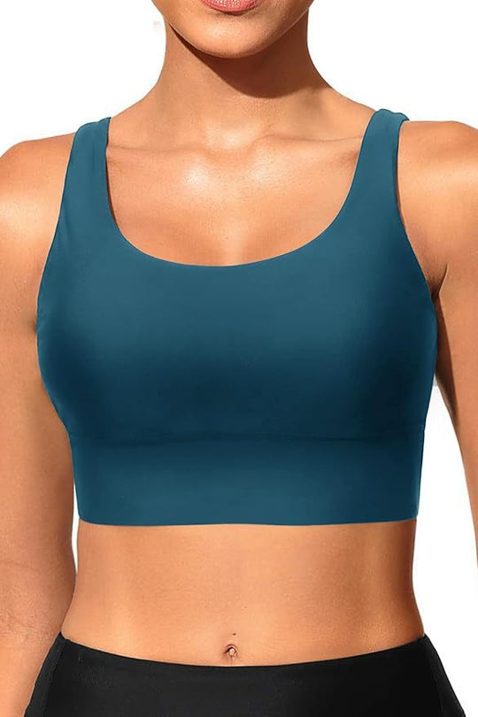 Damen sportlicher Crop-Top mit klassischen Streifen EB