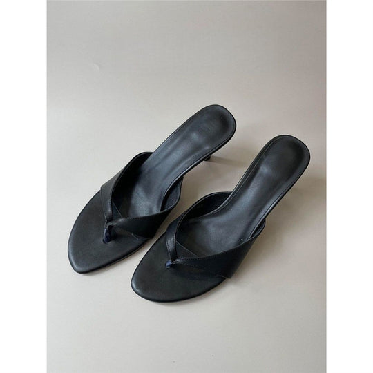 Damen elegante Zehentrenner mit feinem Absatz EB