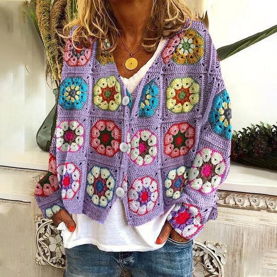 EB | Trendige & Stilvolle Strickjacke Mit Knöpfen