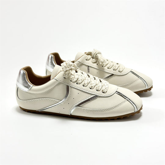Damen Sportliche Lifestyle Sneakers mit elegantem Glanz EB