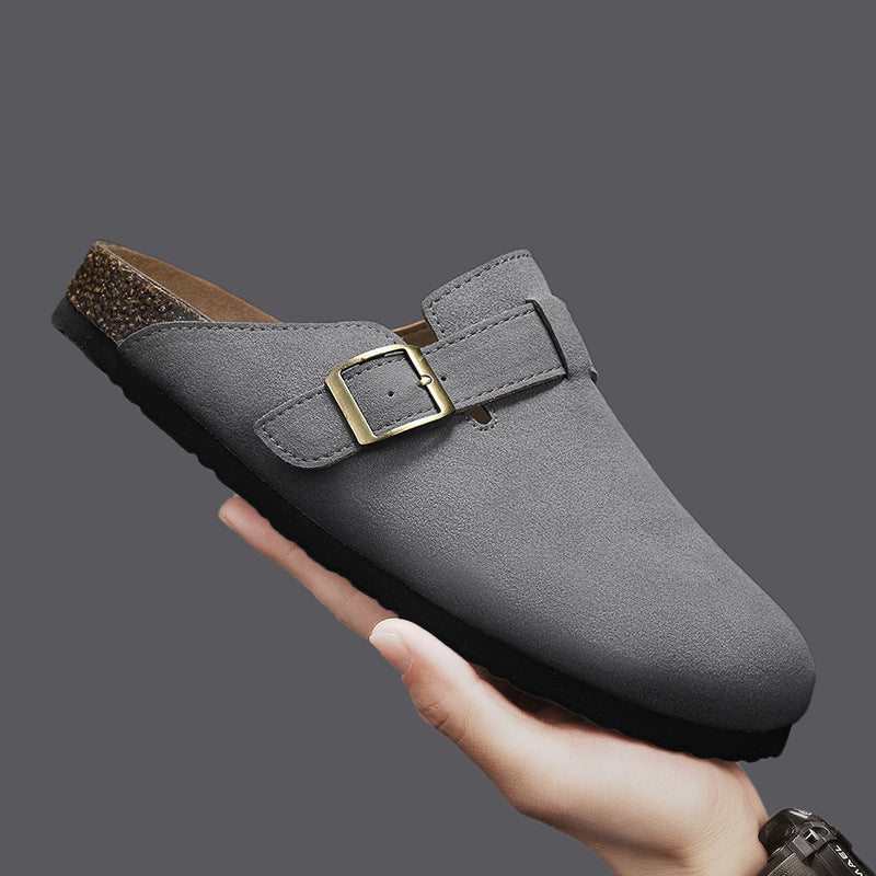 Damen elegante Clogs mit verstellbarem Riemen und rutschfester Sohle EB