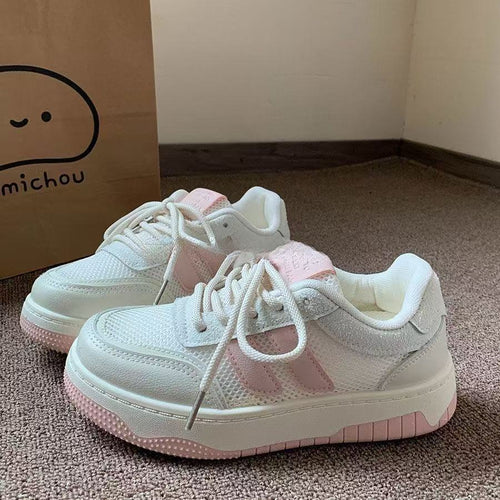 Damen Atmungsaktive Sneakers mit reflektierenden Akzenten und rutschfester Sohle EB
