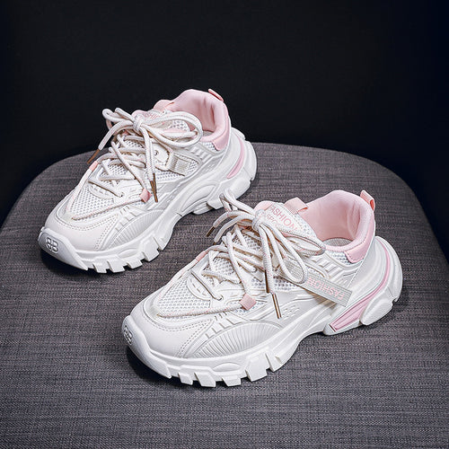 Damen Sportliche Chunky Sneakers mit atmungsaktiver Konstruktion EB
