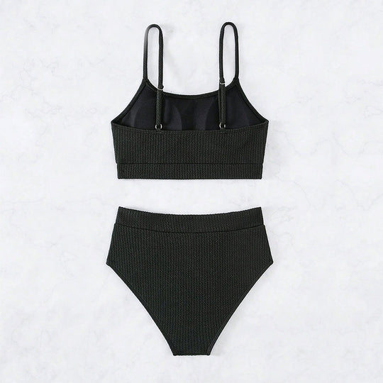 Damen Hochtailliertes Bikinitop mit integriertem Bustier EB