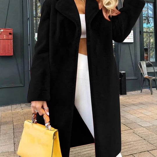 Damen elegante Fleecejacke mit modernem Schnitt und großzügigen Taschen EB