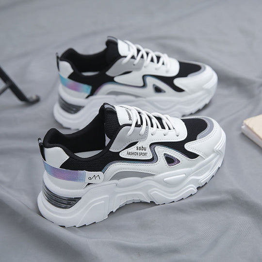 Damen Sportliche Sneakers mit atmungsaktivem Obermaterial und gepolsterter Sohle EB