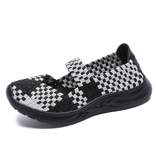 Damen Atmungsaktive Freizeitschuhe mit elastischem Riemen EB