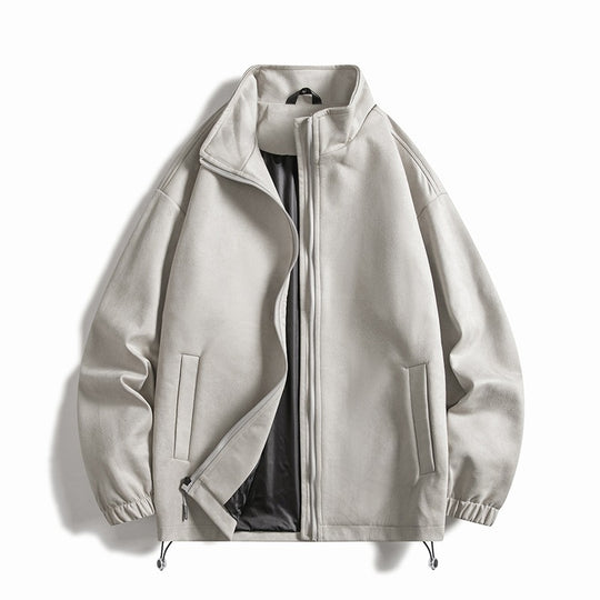 Herren Fleecejacke mit elastischen Bündchen und praktischen Taschen EB