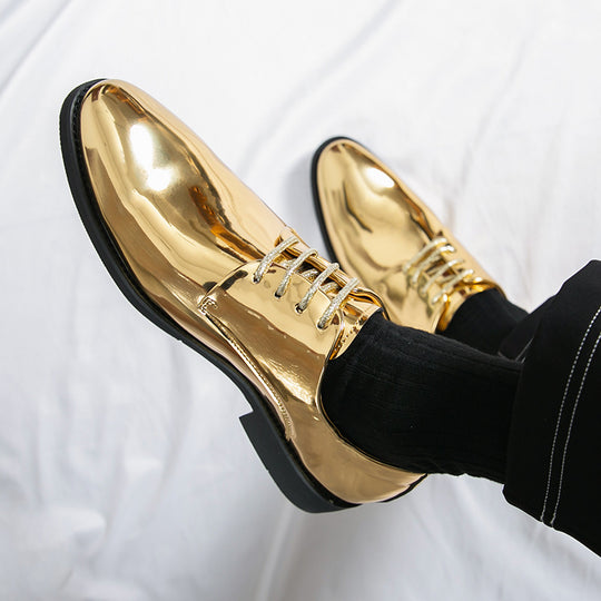 Damen Elegante und glänzende Schnürschuhe EB