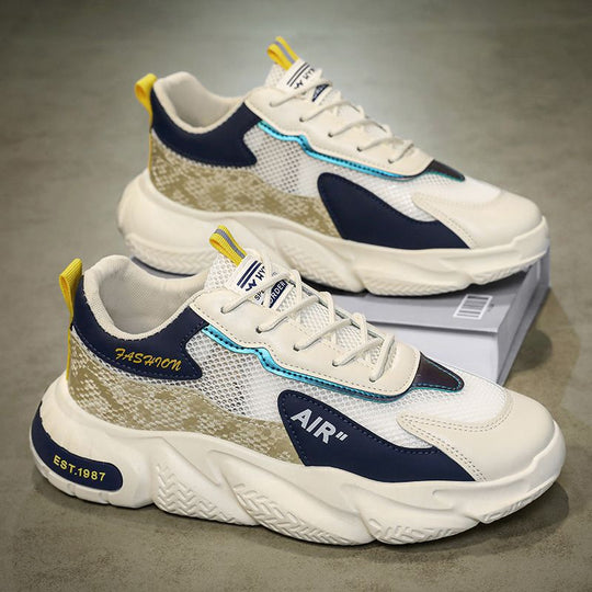 Damen modische Sneaker mit atmungsaktivem Obermaterial und dämpfender Mittelsohle EB