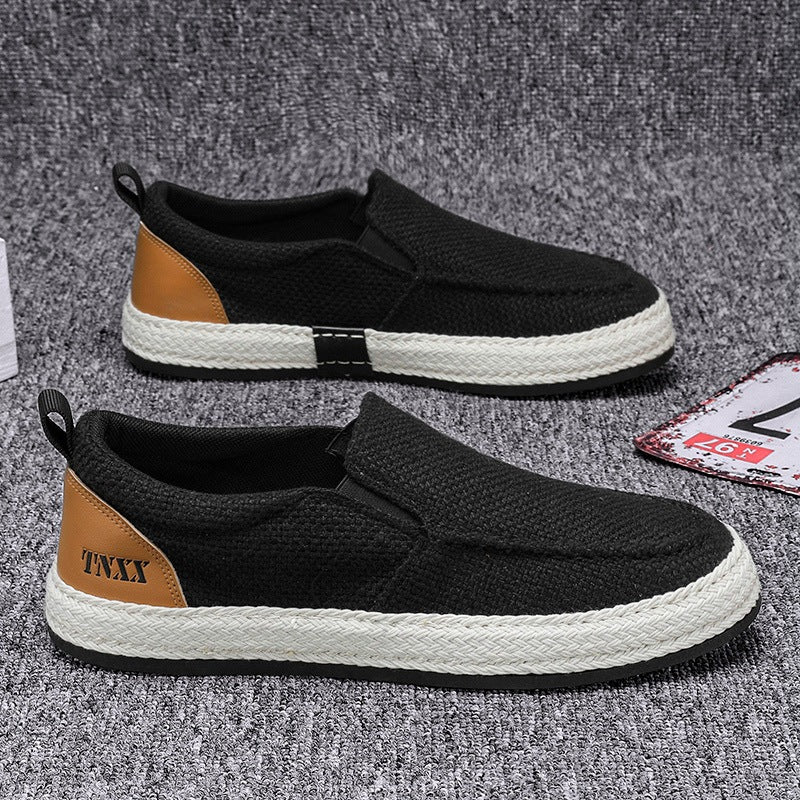 Damen Lässige Slip-On Sneakers mit strapazierfähigem Obermaterial und rutschfester Sohle EB