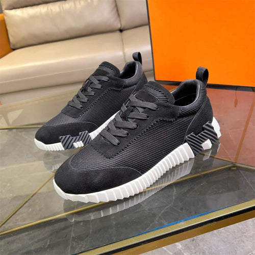 Damen Modische Sneakers mit atmungsaktiver Oberflächenstruktur und robustem Profil EB