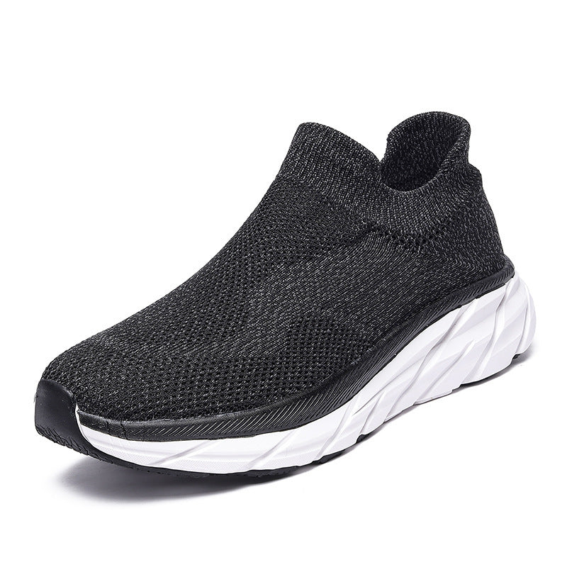 Damen Bequeme und flexible Slip-On Sportschuhe mit atmungsaktivem Obermaterial EB