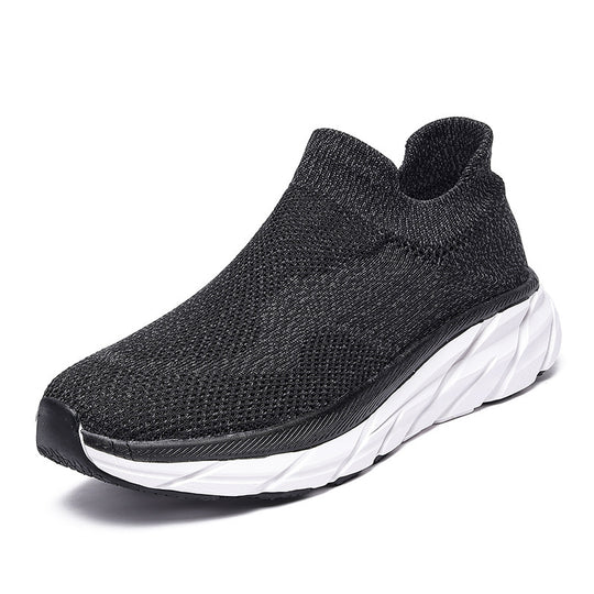 Damen Bequeme und flexible Slip-On Sportschuhe mit atmungsaktivem Obermaterial EB