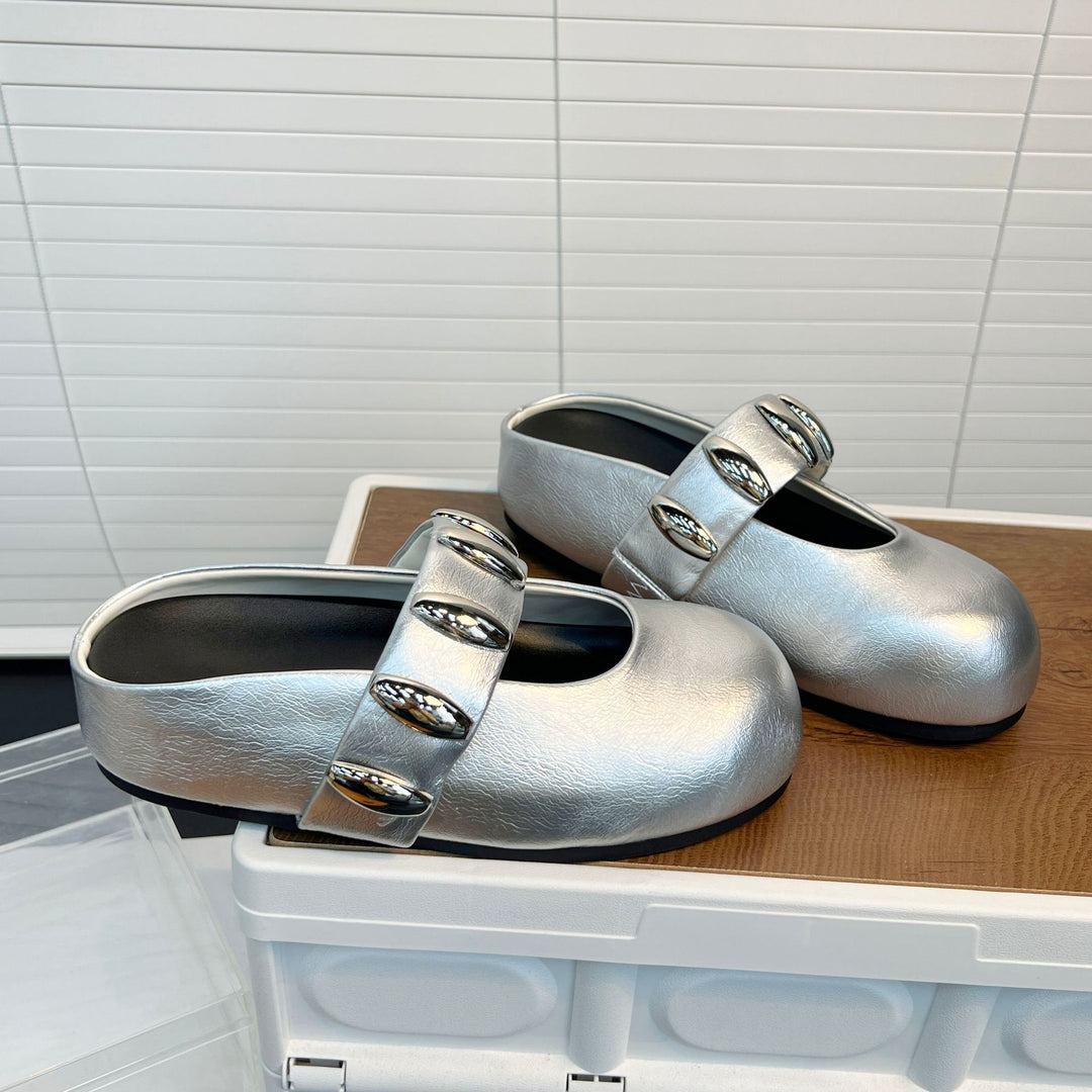 Damen Clogs mit modischem Riemen und dekorativen Schmuckdetails EB