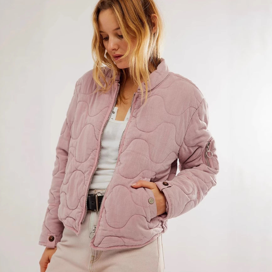 Damen gesteppte Bomberjacke EB
