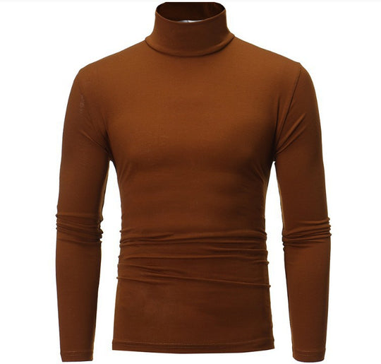Herren eleganter Rollkragenpullover aus bequemen Stretchmaterial EB