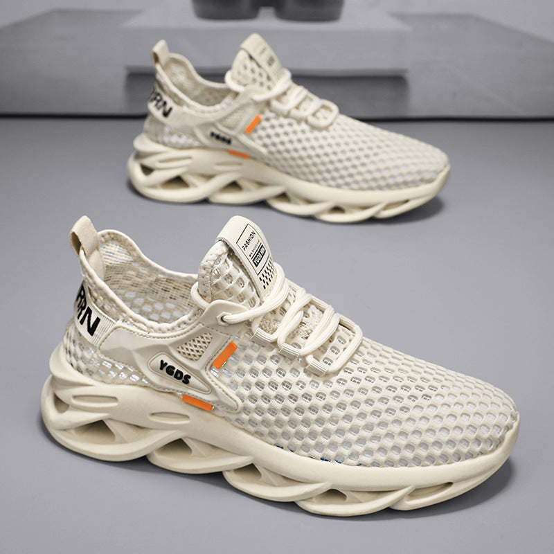 Damen Sportliche Sneakers mit atmungsaktiver Mesh-Oberfläche und flexibler Sohle EB