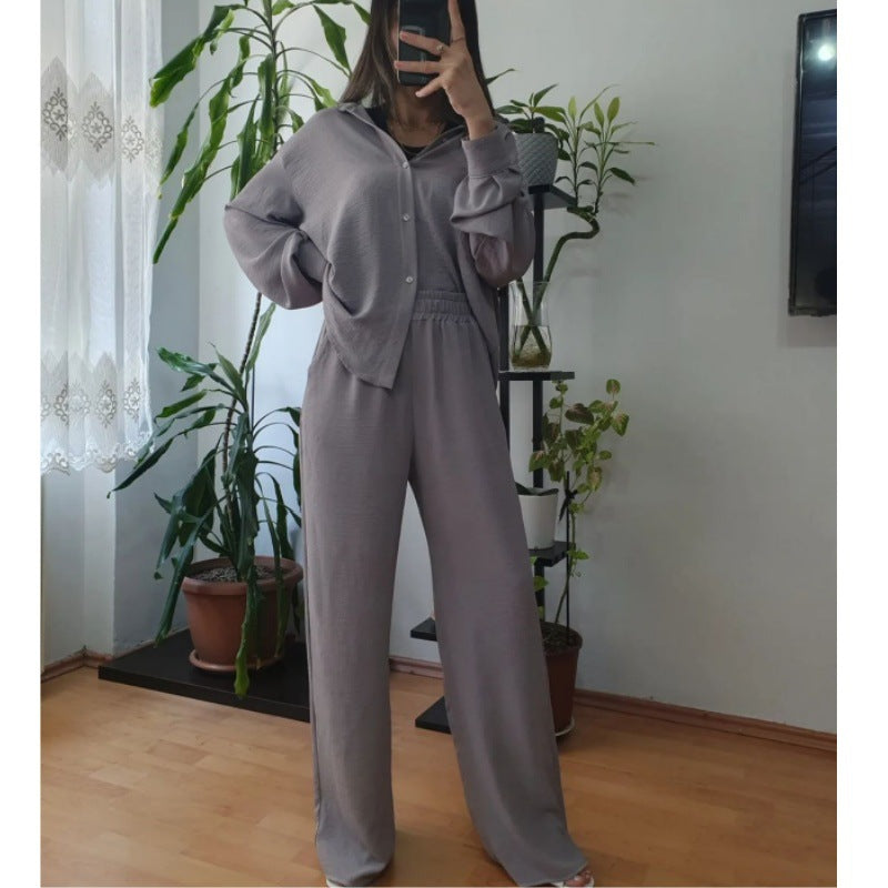 Damen lässiges und elegantes Blazer-Hosen-Ensemble EB