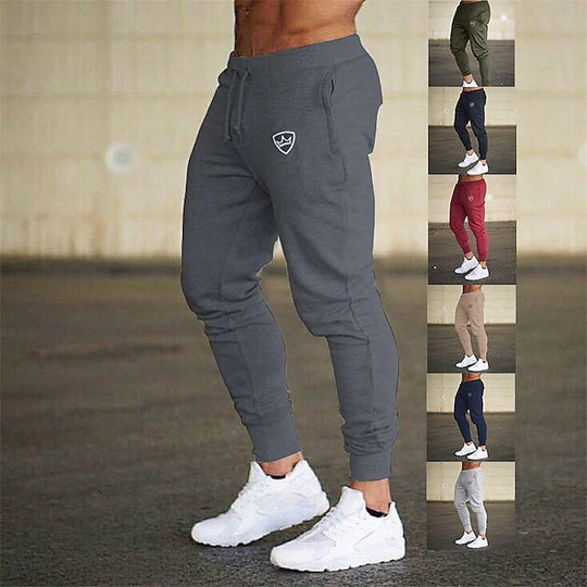 Herren Sweatpants mit schmalem Schnitt und elastischem Bund EB