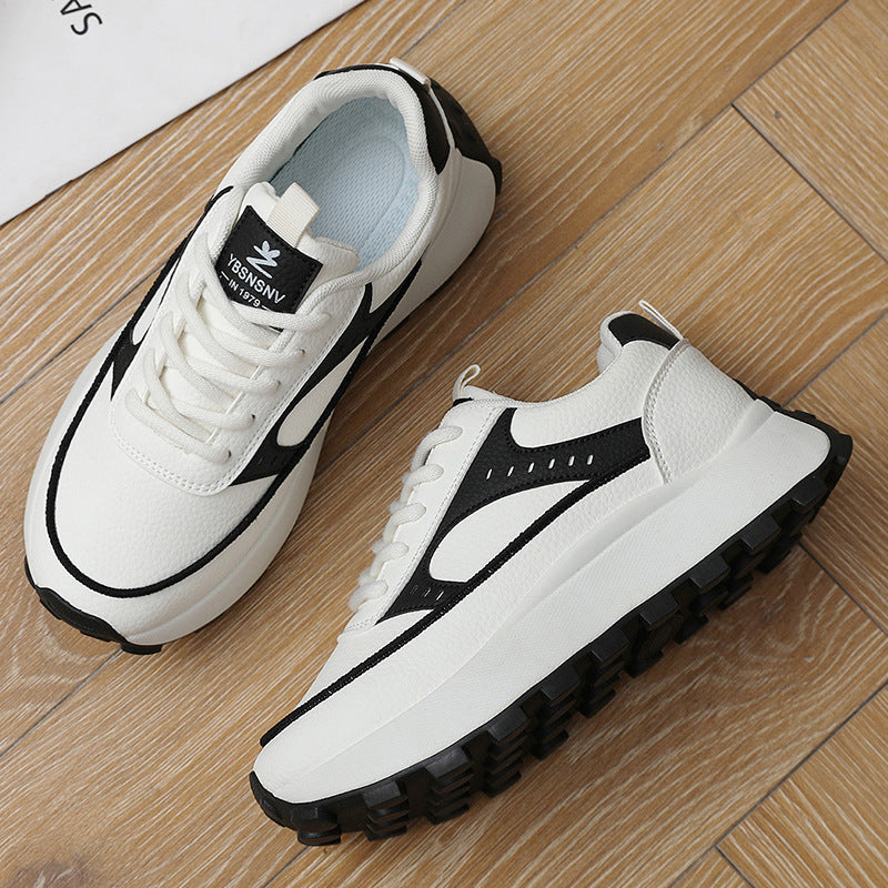 Damen Plattform-Sneaker mit modischem Obermaterial und rutschfester Sohle EB