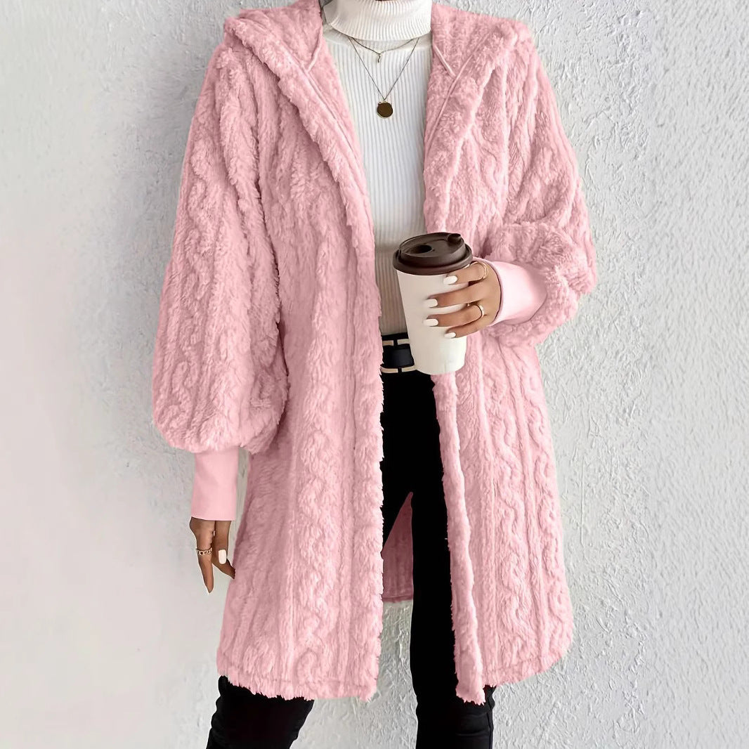 Damen Kapuzenjacke aus luxuriösem Fleece EB