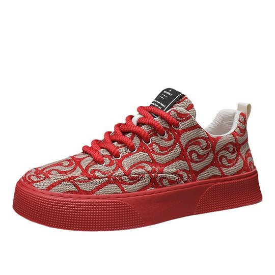 Damen Modische Sneakers mit einzigartigem Textil-Design und rutschfester Sohle EB