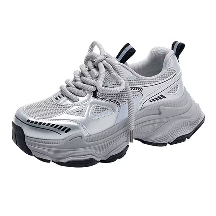 Damen Sportliche Sneakers mit atmungsaktivem Mesh-Obermaterial und dämpfender Sohle EB