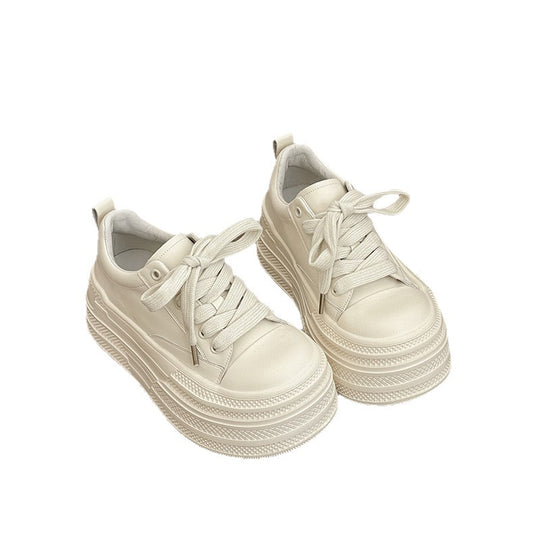Damen Plateau-Sneakers mit modischer Schnürung und verstärkter Sohle EB