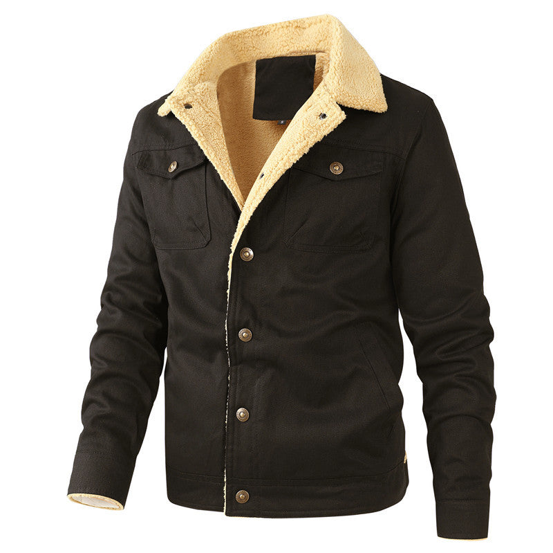 Herren gefütterte Arbeitsjacke mit hochflorigem Futter EB