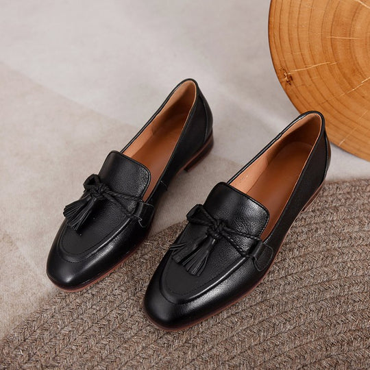 Damen Mokassins mit modischen Quasten und eleganter Sohle EB