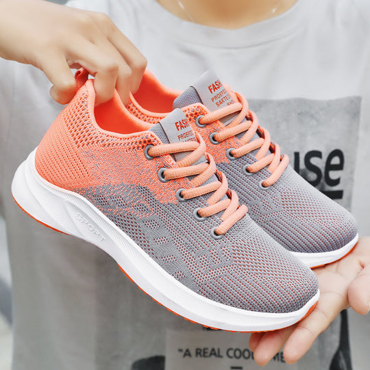 Damen Sportliche Leichtgewicht-Sneaker mit atmungsaktivem Obermaterial EB