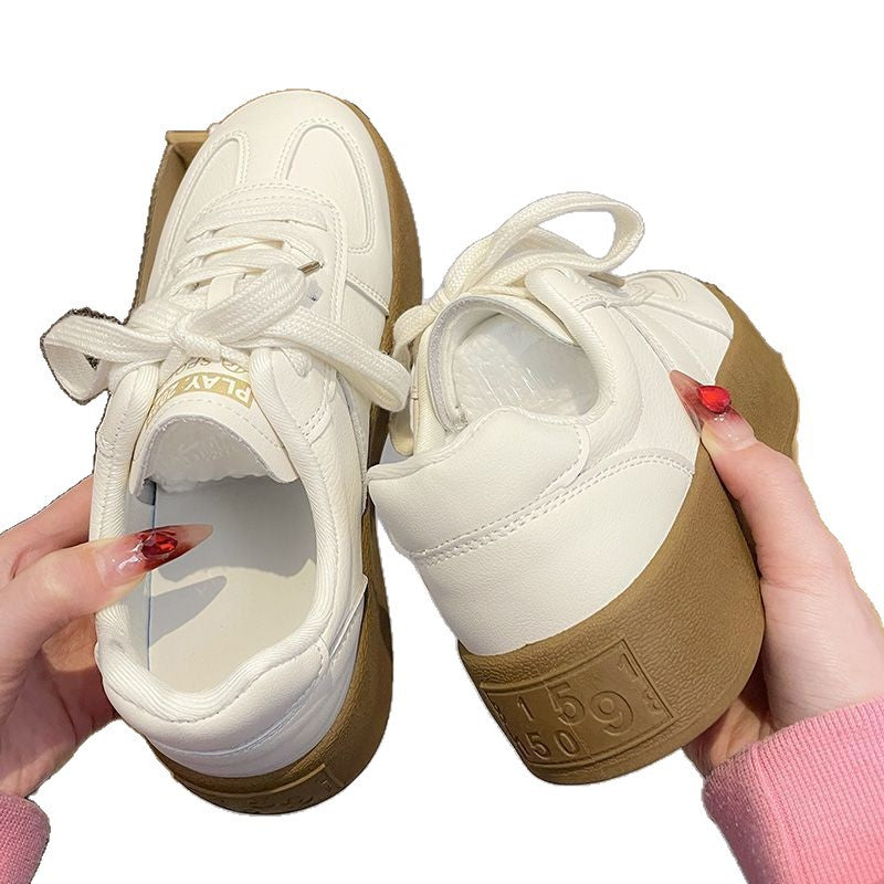 Damen Sportliche Sneakers mit rutschfester Gummisohle und atmungsaktiver Oberflächenstruktur EB