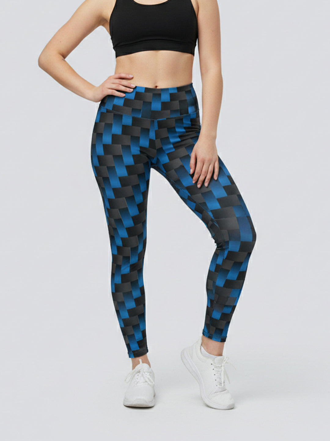 Damen Sportlegging mit stilvollem grafischen Design EB
