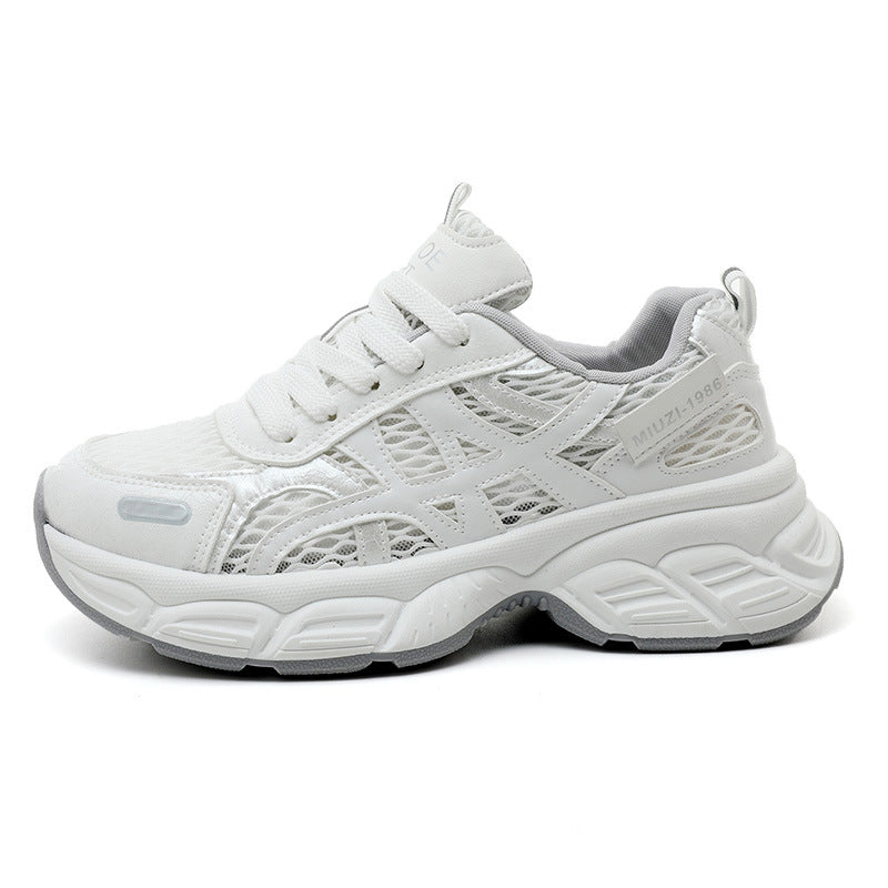 Damen Sportliche Mesh-Sneaker mit atmungsaktiver Laufsohle EB