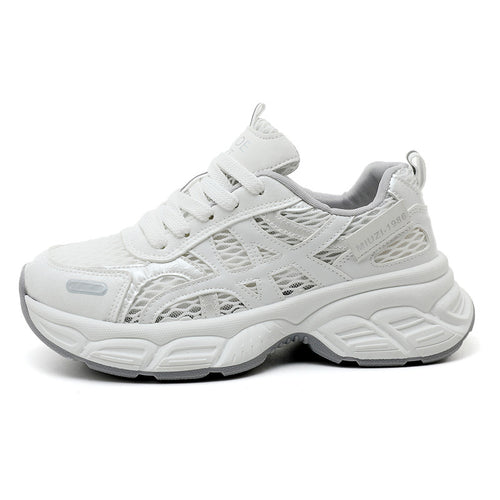 Damen Sportliche Mesh-Sneaker mit atmungsaktiver Laufsohle EB