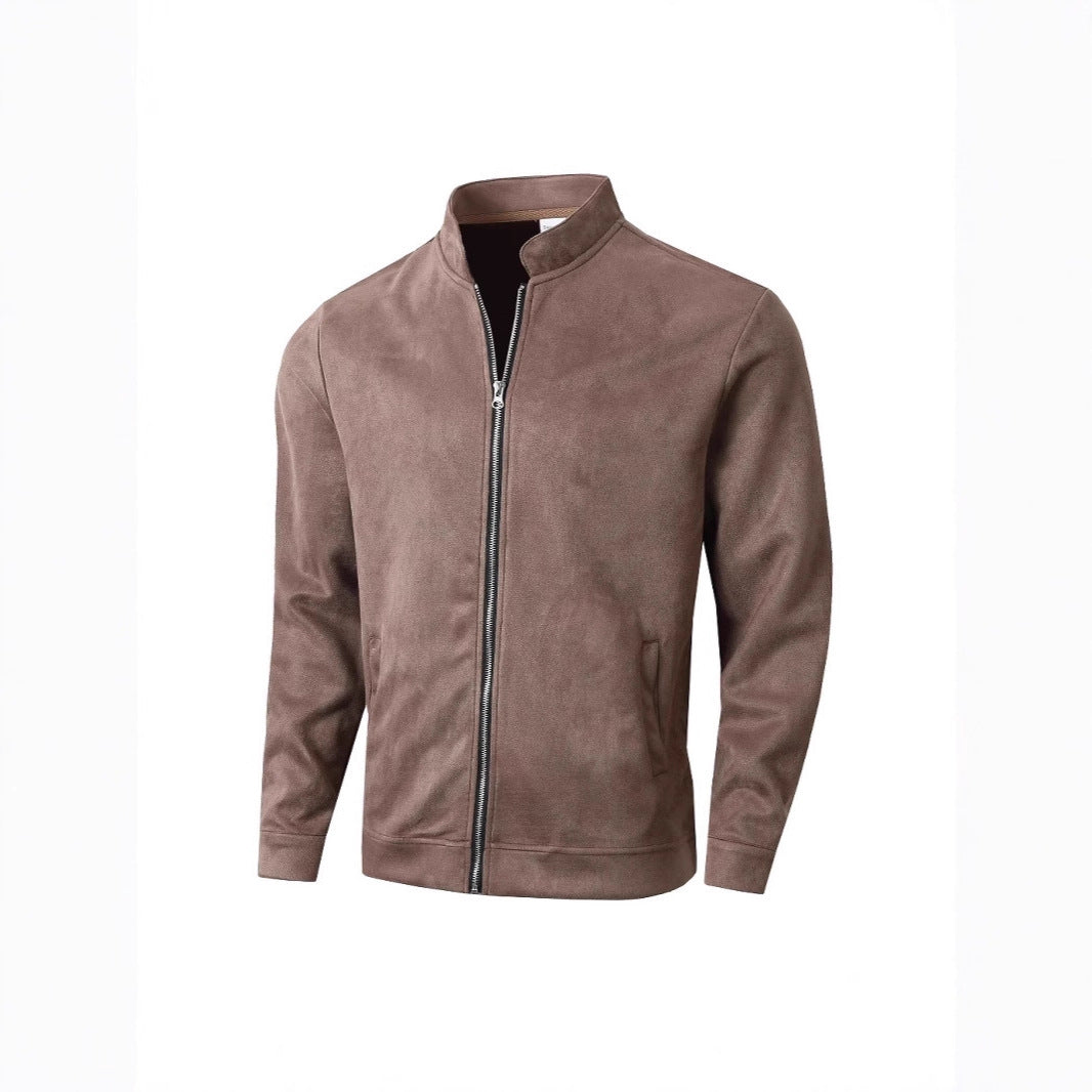 Herren Fleecejacke mit modernem Stehkragen und weichem Innenfutter EB
