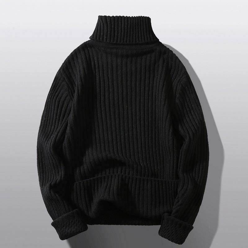 Damen Grobstrick-Rollkragenpullover mit aufwendigem Rippmuster EB