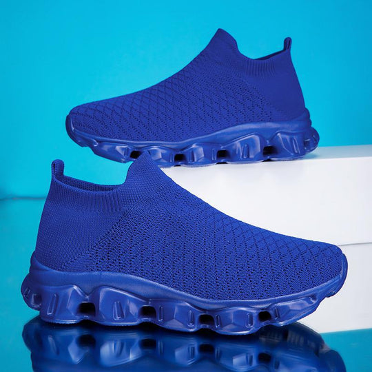 Damen Atmungsaktive Strick-Laufschuhe mit rutschfester Sohle EB