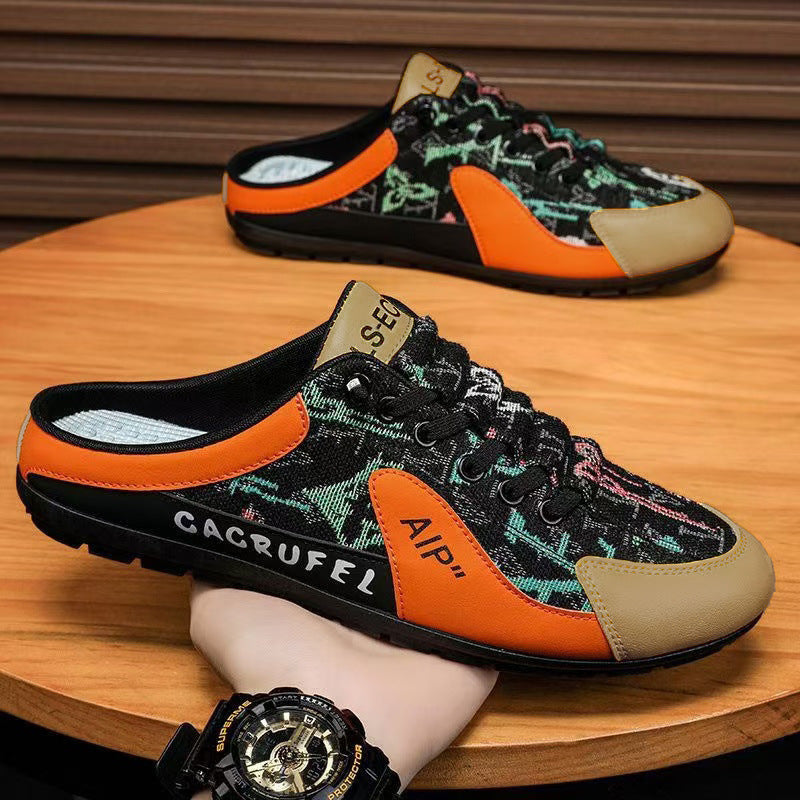 Damen bequeme Slip-On Sneakers mit rutschfester Sohle und atmungsaktivem Obermaterial EB