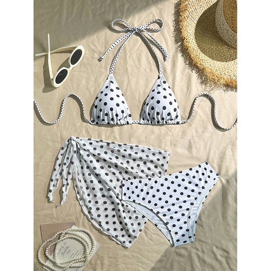 Damen Triangel-Bikini mit dekorativem Pareo EB