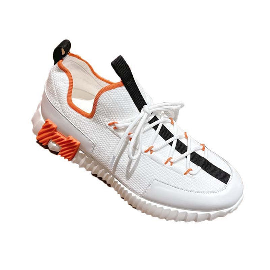 Damen Sportliche Sneakers mit elastischer Strickoberfläche und rutschfester Sohle EB