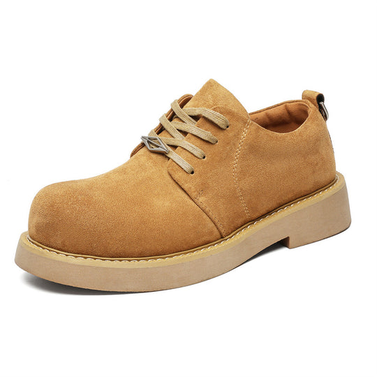 Damen Modische Schnürschuhe aus weichem Wildleder mit stabiler Sohle EB
